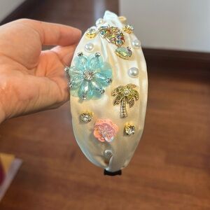 Tropical rhinestone headband